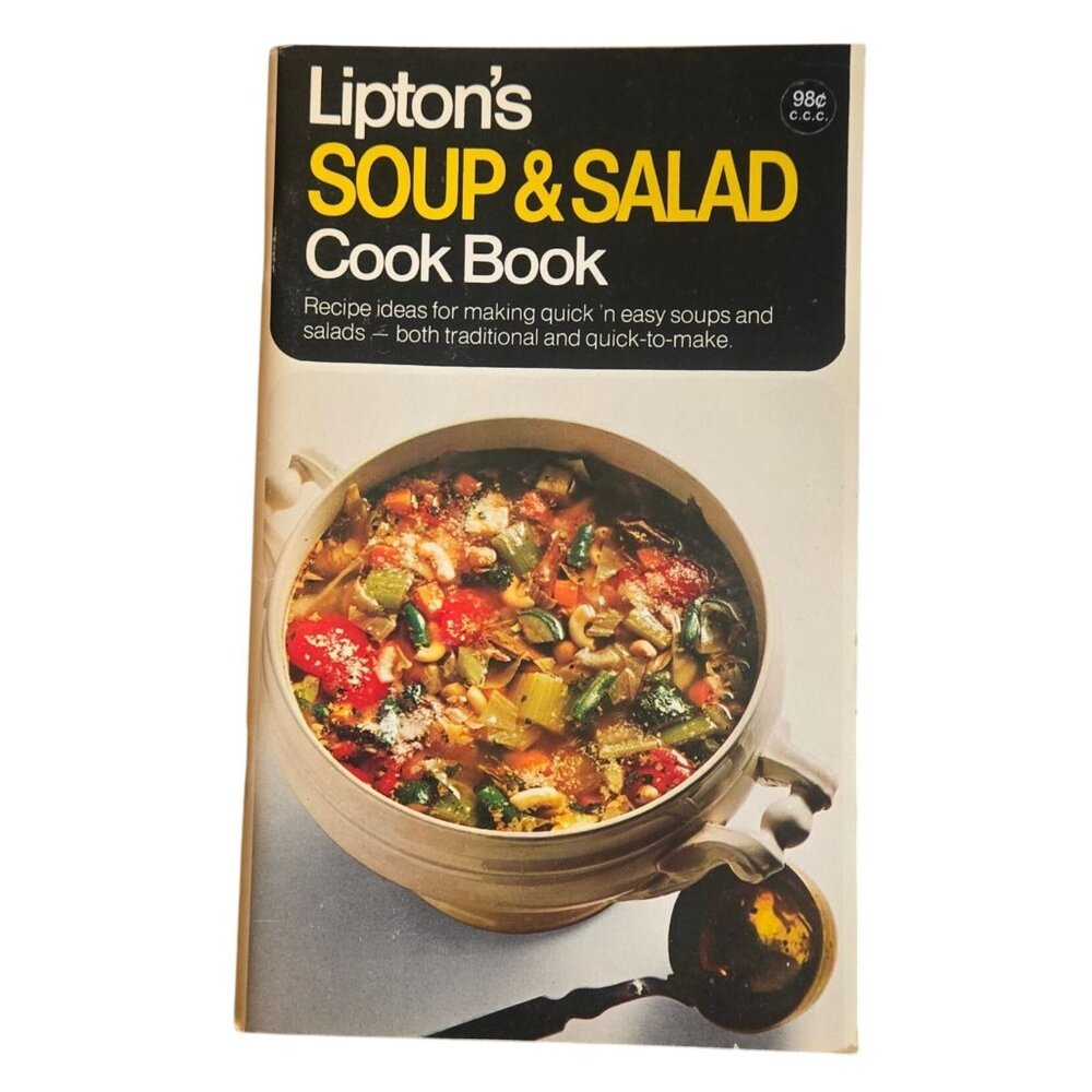 Liptons Soup and Salad Cook Book 1970 Recipe Booklet Cookbook Vintage